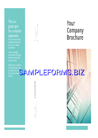 Blank Brochure Template 1 docx pdf free