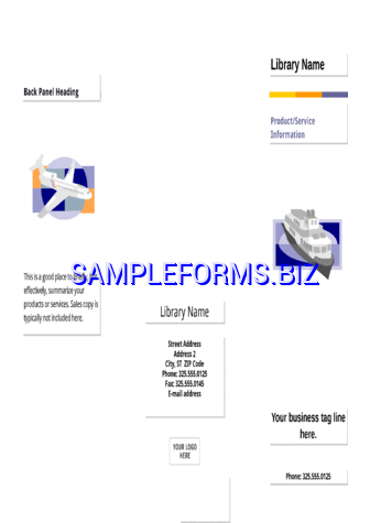 Blank Brochure Template 2 docx pdf free